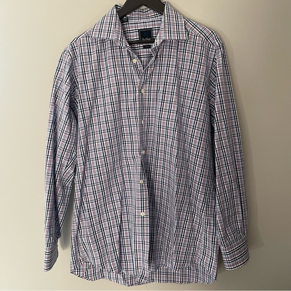 David Donahue Button Up Shirt -Trim fit - Picture 1 of 6